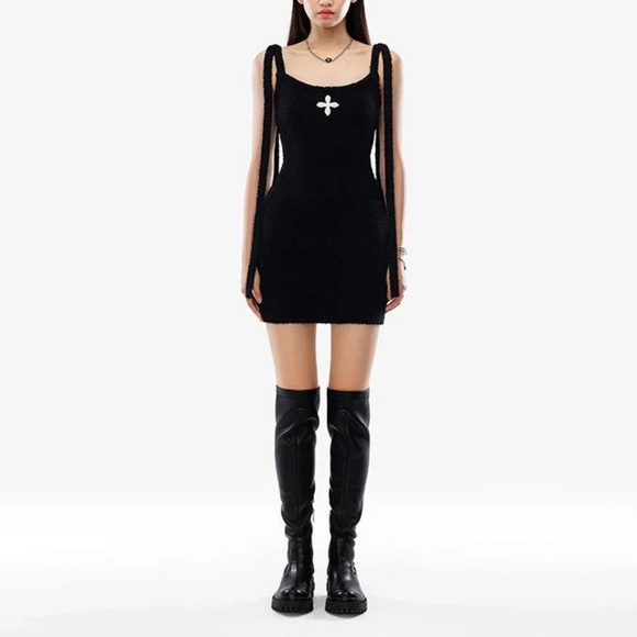 SMFK Dresses & Skirts - SMFK STRAY WANDERING SAVAGE KNITTED HALTER DRESS Size S